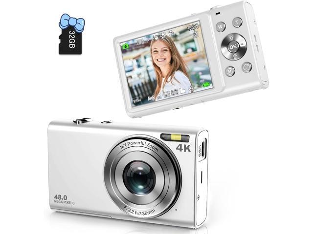 4K 48MP Vlogging Digital Camera with 32GB Memory Card: $130.40 4K 48MP Vlogging Digital Camera with 32GB Memory Card: $130.40