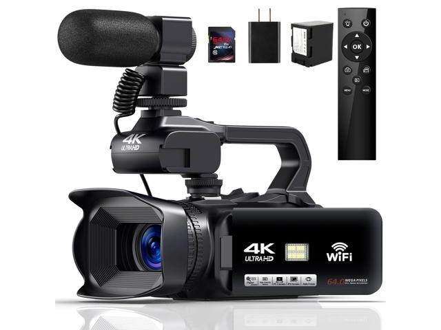 4K 64MP Digital Vlogging Camcorder with 64GB SD Card: $284.99