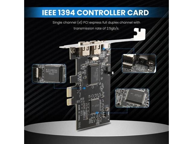 PCI-E IEEE 1394 Firewire Controller Card: $20.11