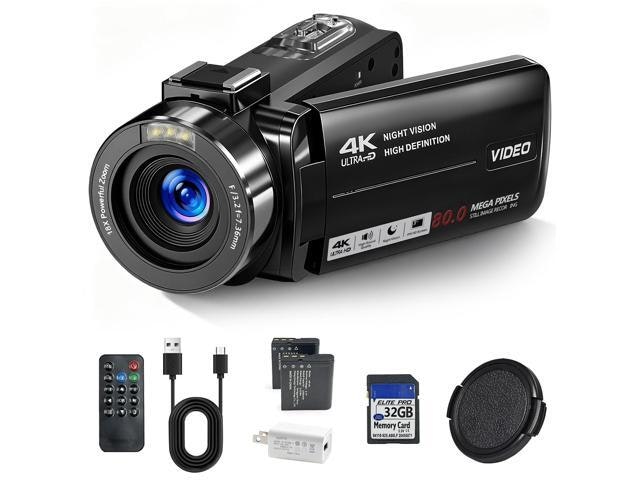 4K Vlogging Camcorder with 2 Batteries: $134.99 4K Vlogging Camcorder with 2 Batteries: $134.99
