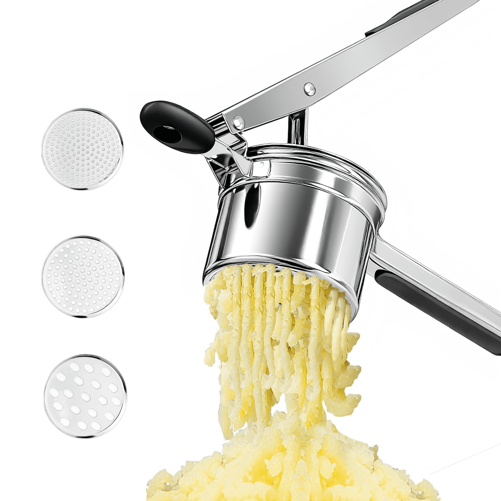 Behome Stainless Steel Potato Ricer with 3 Discs: $15.99