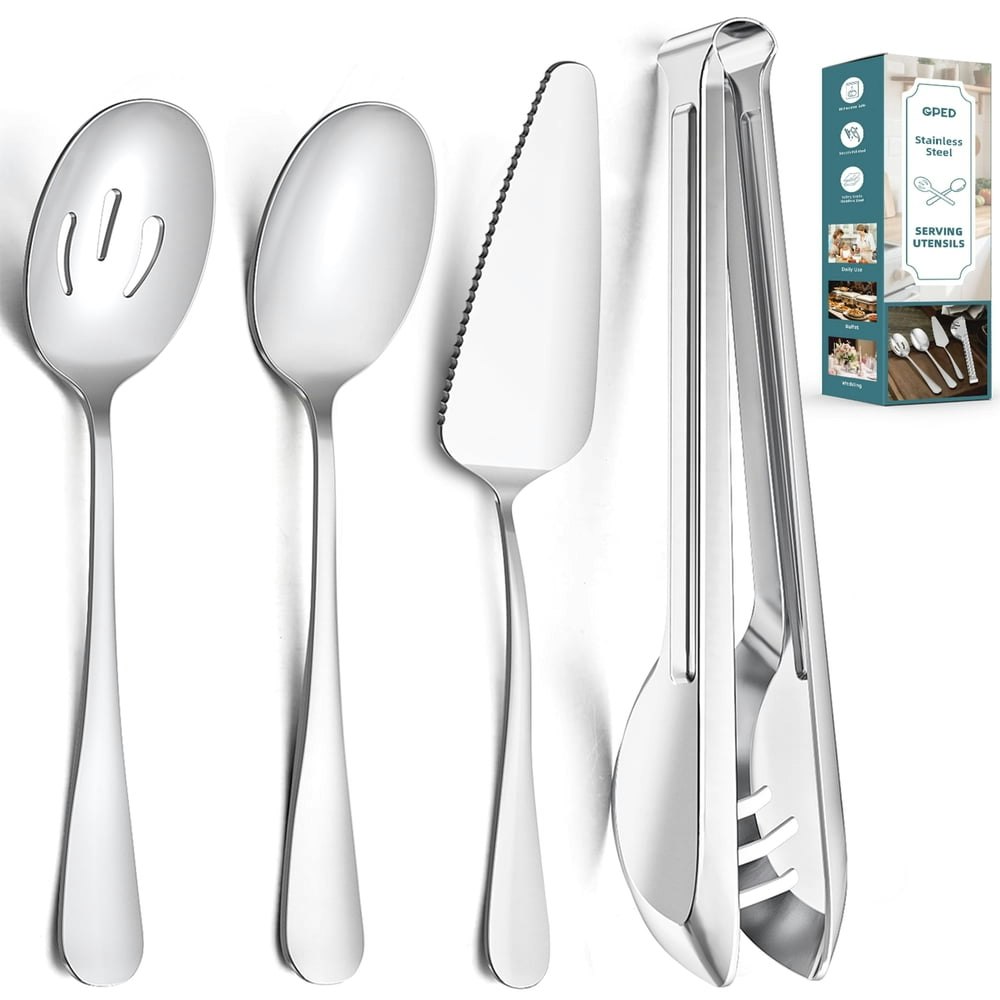 GPED Stainless Steel Serving Utensils 10-Piece Set: $14.99