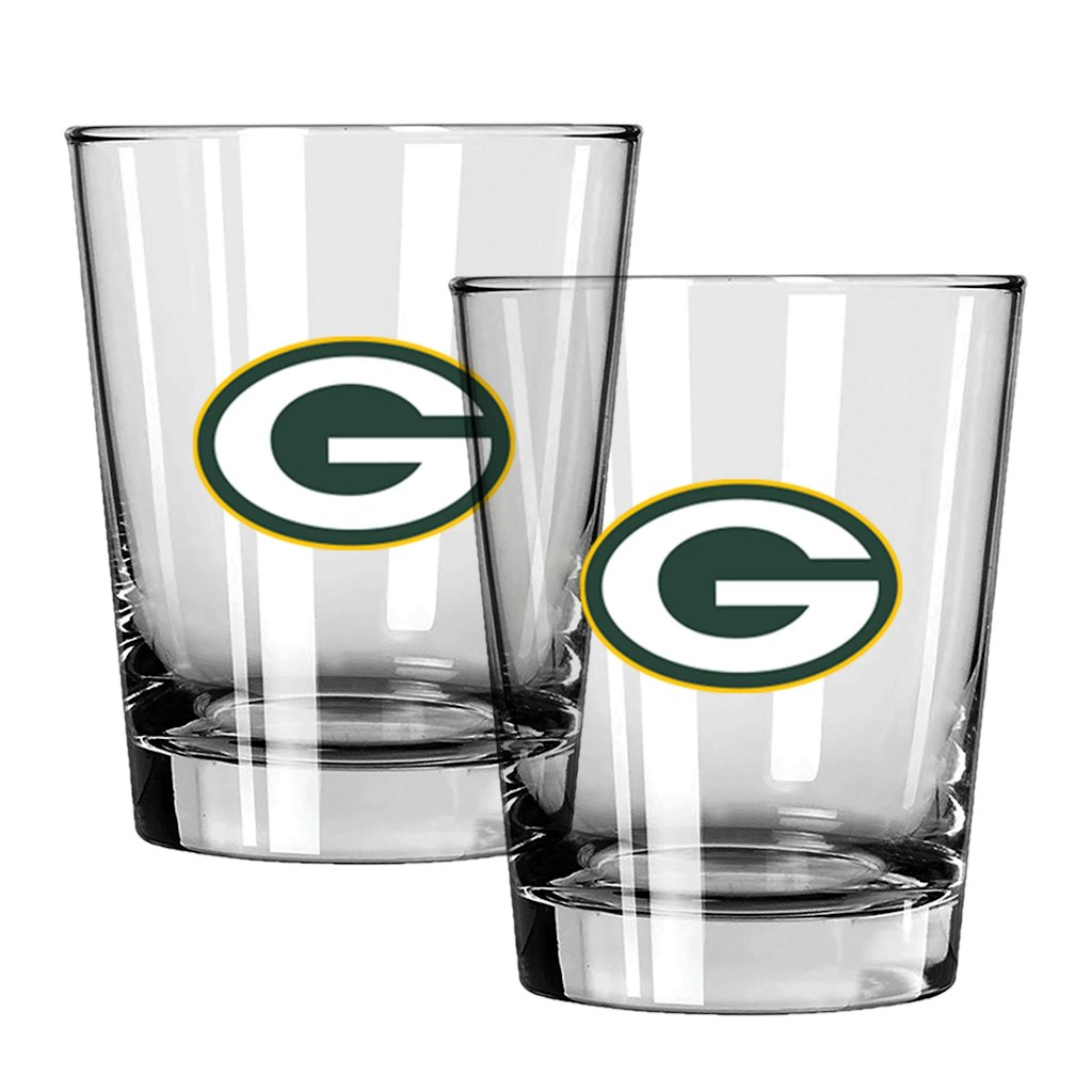 Green Bay Packers 15oz Rocks Glass 2-Pack: $29.99
