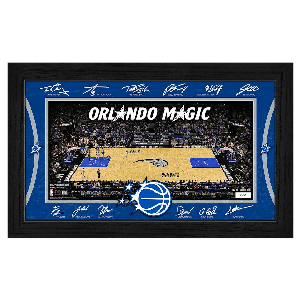 Highland Mint Orlando Magic 2025 Facsimile Signature Framed Court Picture: $69.99