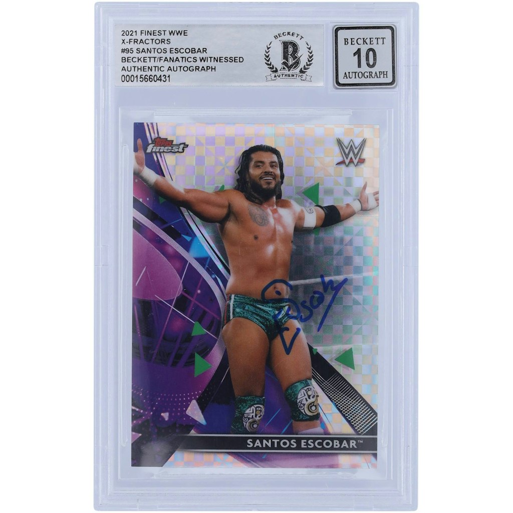 Santos Escobar 2021 Topps Finest X-Factors #95 Autographed Trading Card: $49.99 Santos Escobar 2021 Topps Finest X-Factors #95 Autographed Trading Card: $49.99