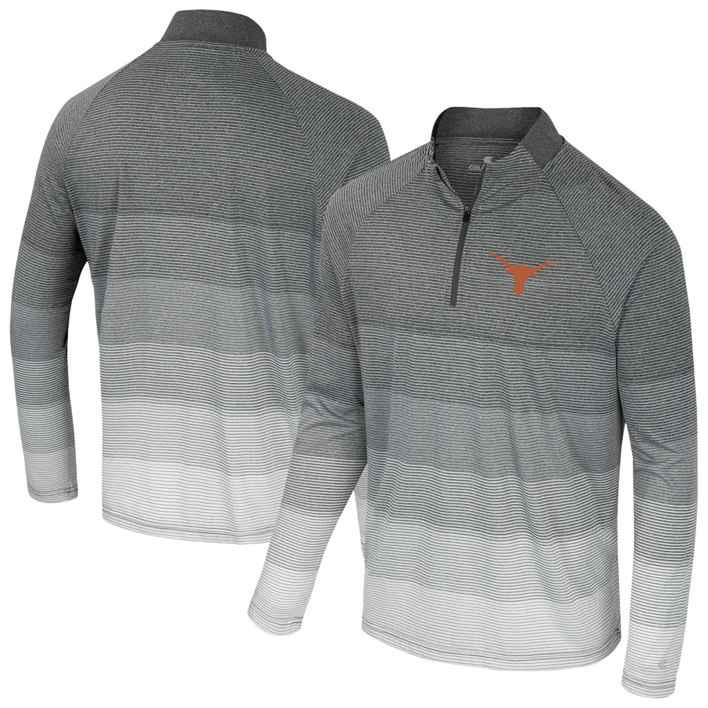 Colosseum Men's Texas Longhorns Striped Mesh Quarter-Zip Windshirt: $47.99