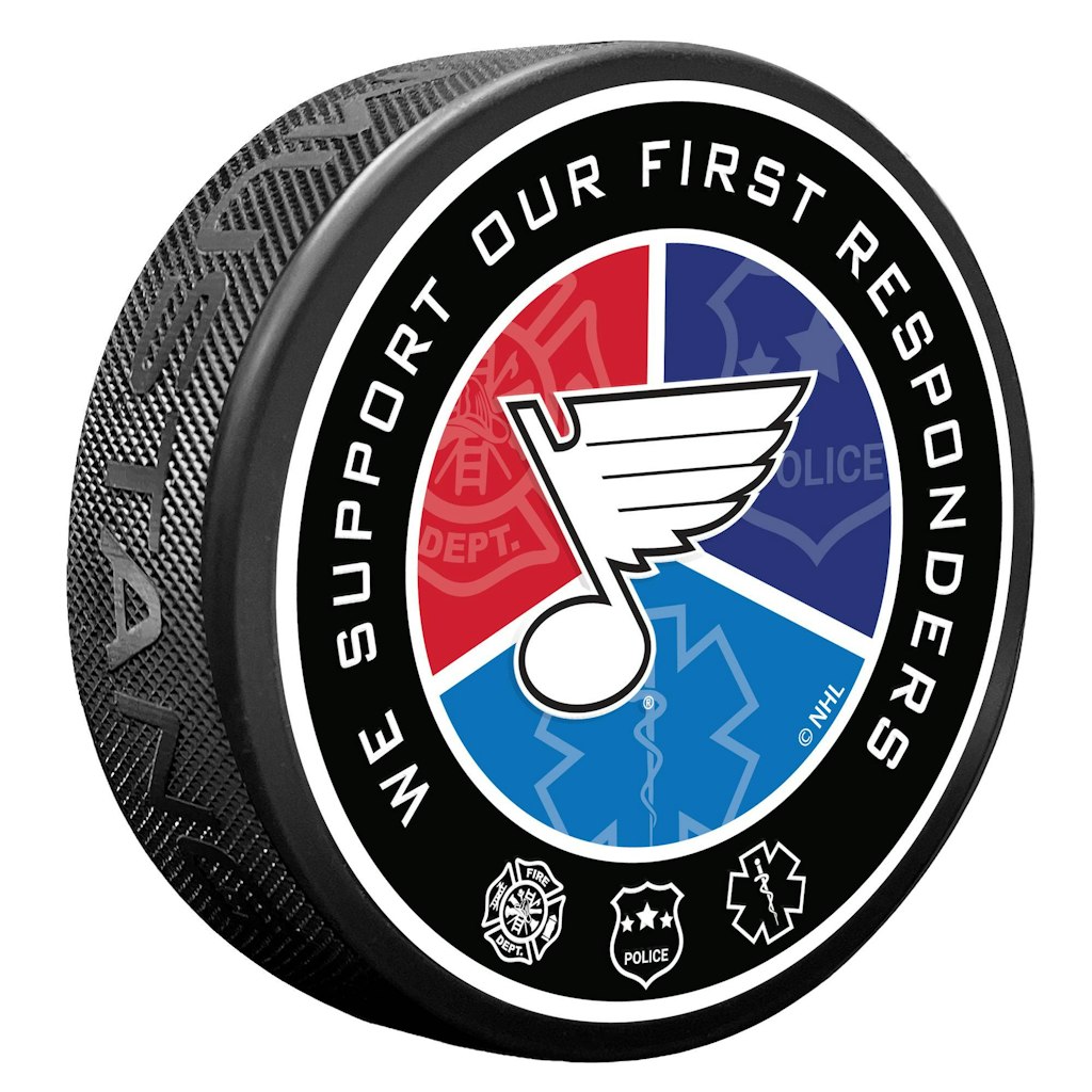 St. Louis Blues First Responders Puck: $24.99 St. Louis Blues First Responders Puck: $24.99