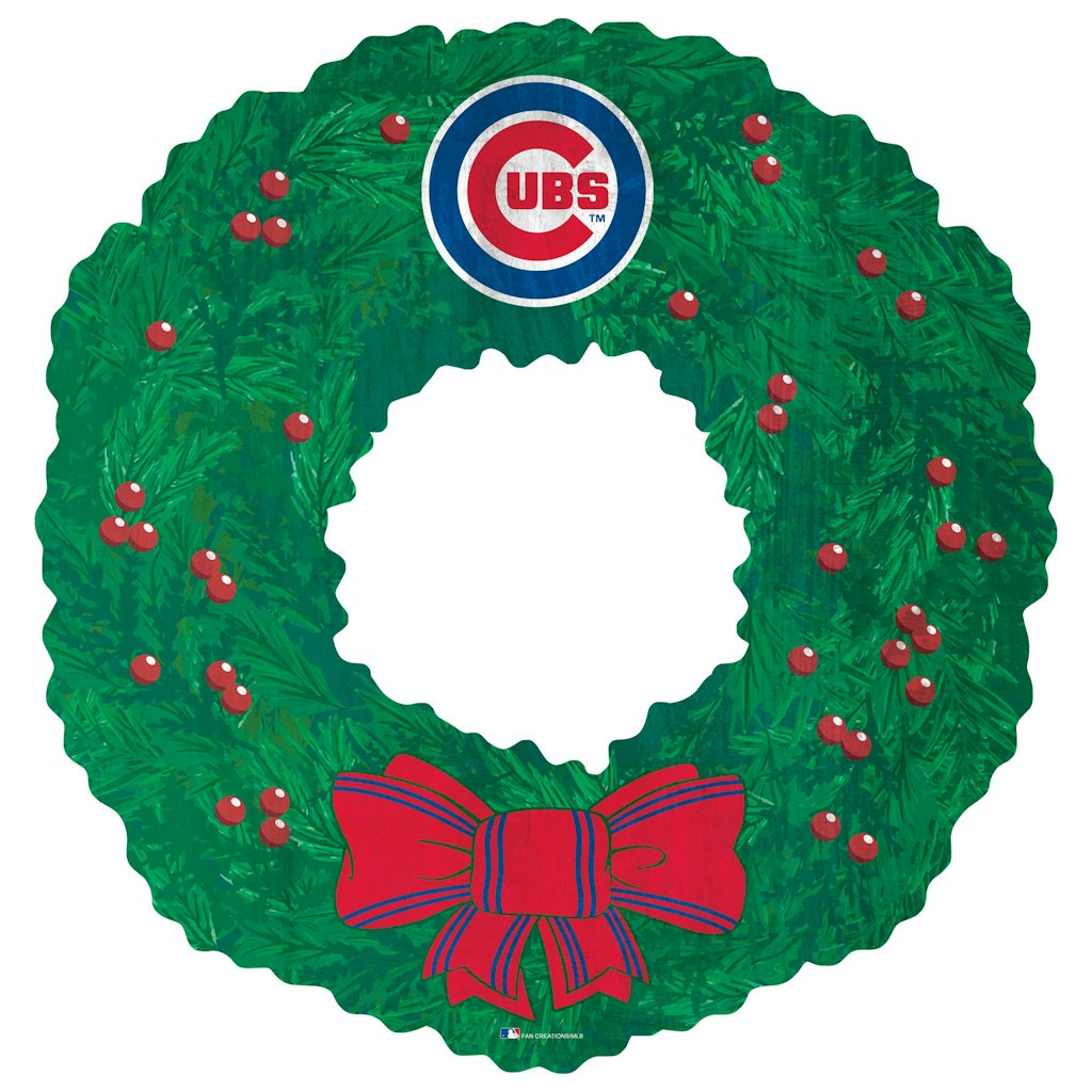 Chicago Cubs 16-Inch Team Wreath Sign: $22.99