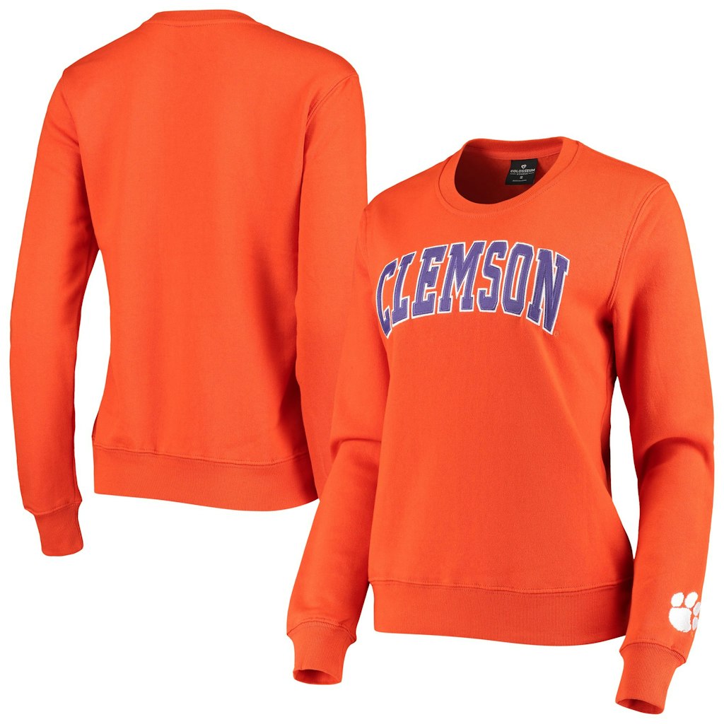 Colosseum Clemson Tigers Women's Campanile Pullover Sweatshirt: $44.99 Colosseum Clemson Tigers Women's Campanile Pullover Sweatshirt: $44.99