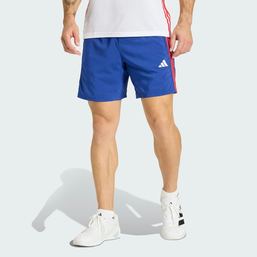 Adidas Workout Essentials 3-Stripes Woven Shorts: $35