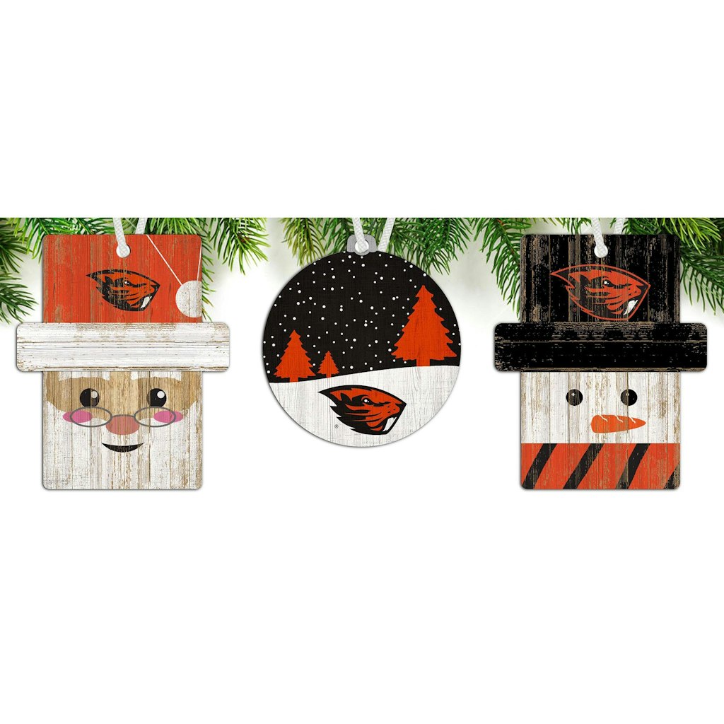 Oregon State Beavers 3-Pack Ornament Set: $24.99