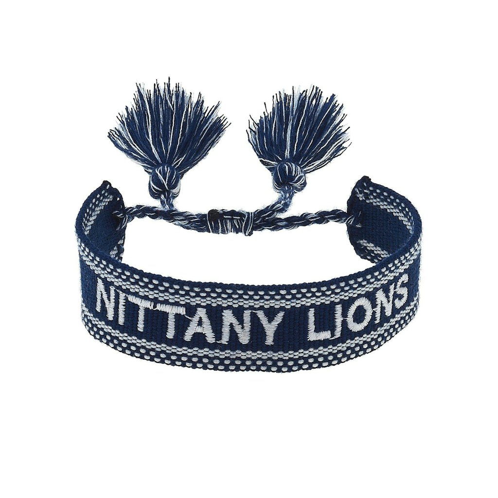 Penn State Nittany Lions Woven Tassel Bracelet: $42.99 Penn State Nittany Lions Woven Tassel Bracelet: $42.99
