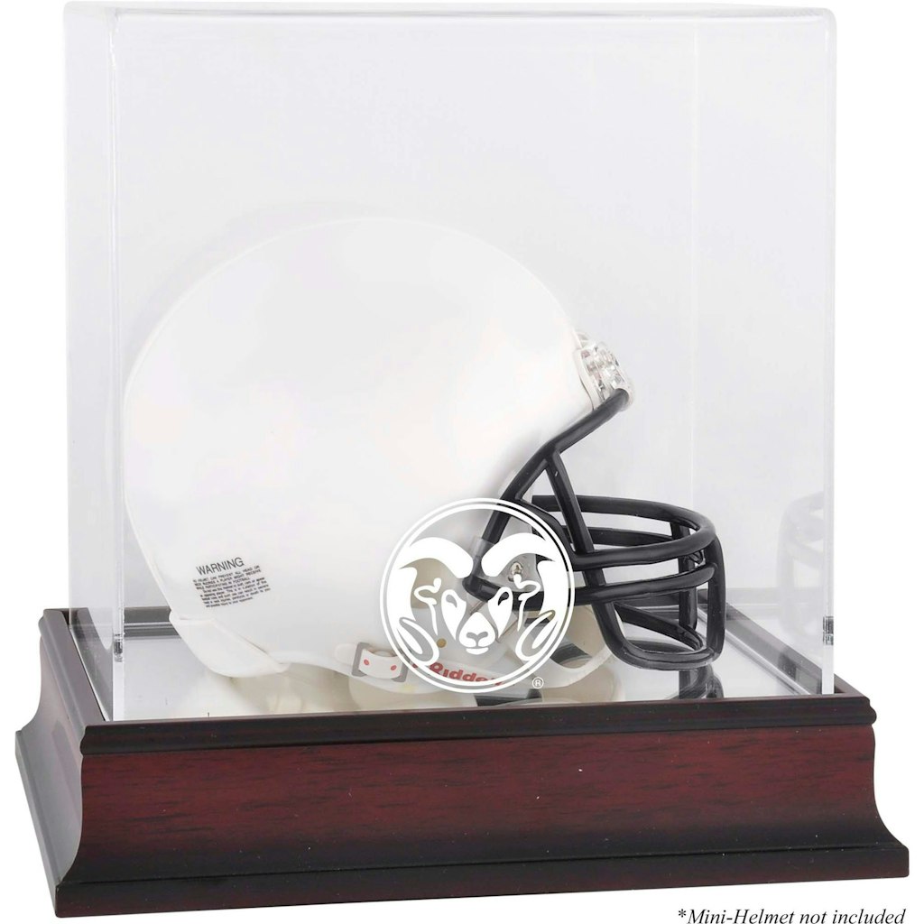 Colorado State Rams Mahogany Mini Helmet Display Case: $49.99