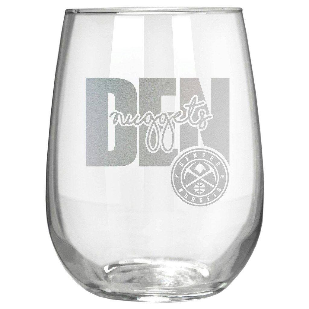 Denver Nuggets 17-oz. Etched Stemless Wine Glass: $34.99