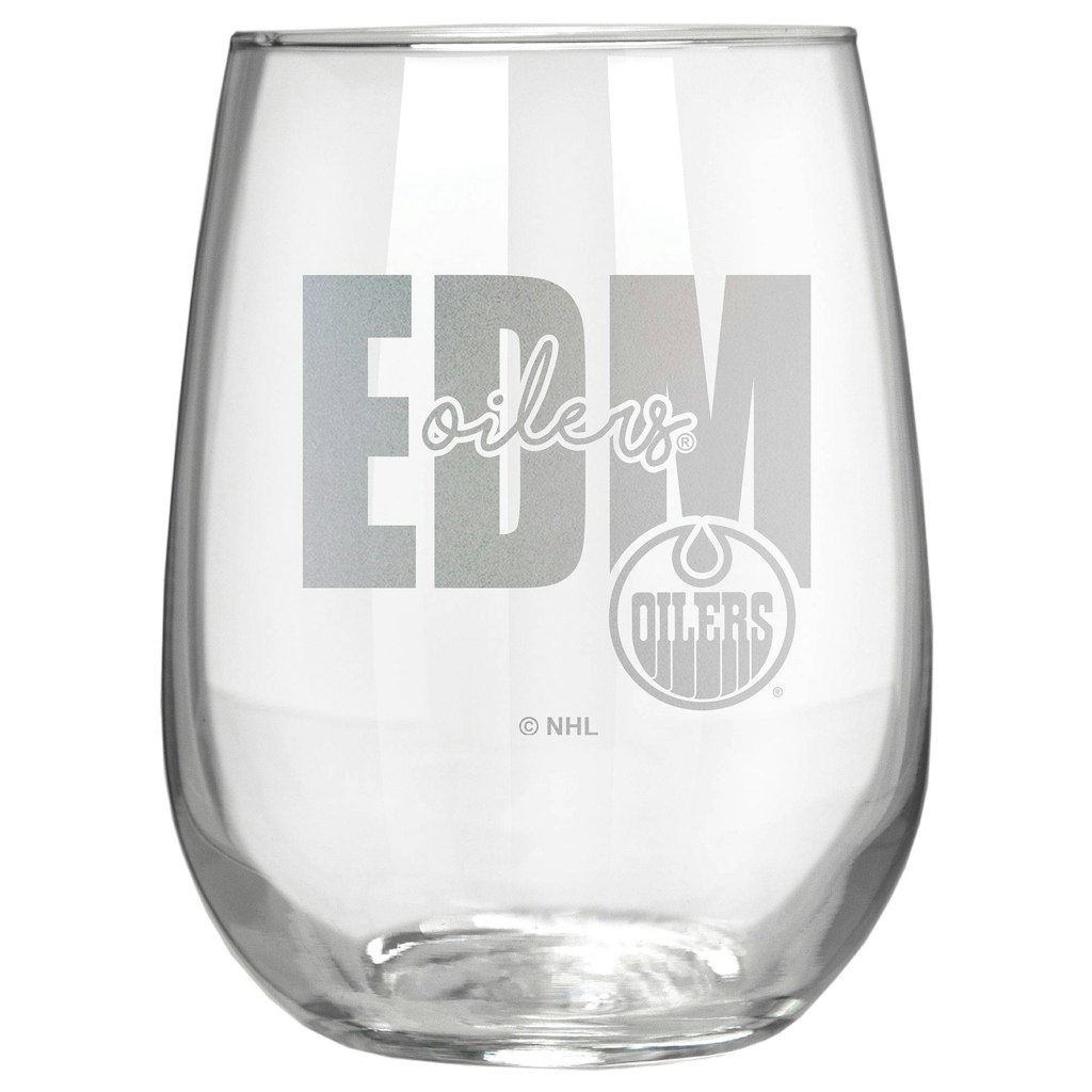 Edmonton Oilers 17oz. City Stemless Wine Glass: $34.99 Edmonton Oilers 17oz. City Stemless Wine Glass: $34.99