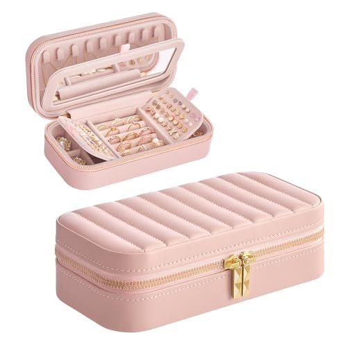Songmics Portable Jewelry Case with Mirror: $9.98