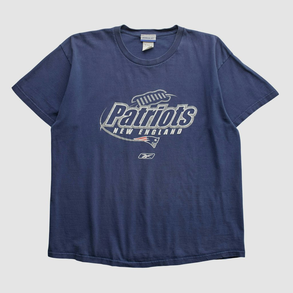 New England Patriots Reebok 2000s T-Shirt: $44.99 New England Patriots Reebok 2000s T-Shirt: $44.99