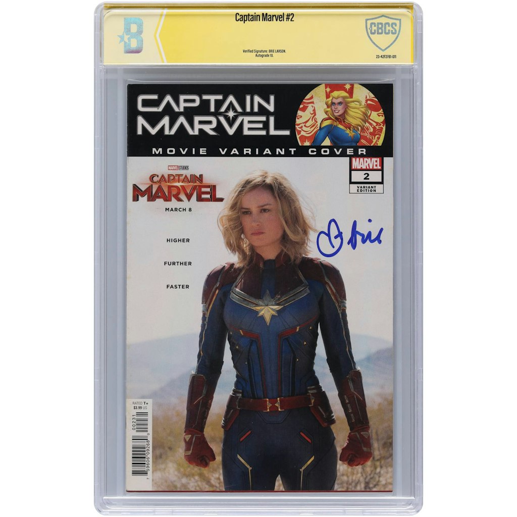 Brie Larson Autographed Captain Marvel Comic Book: $679.99