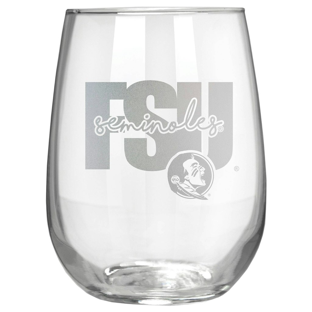 Florida State Seminoles 17oz. Stemless Wine Glass: $34.99