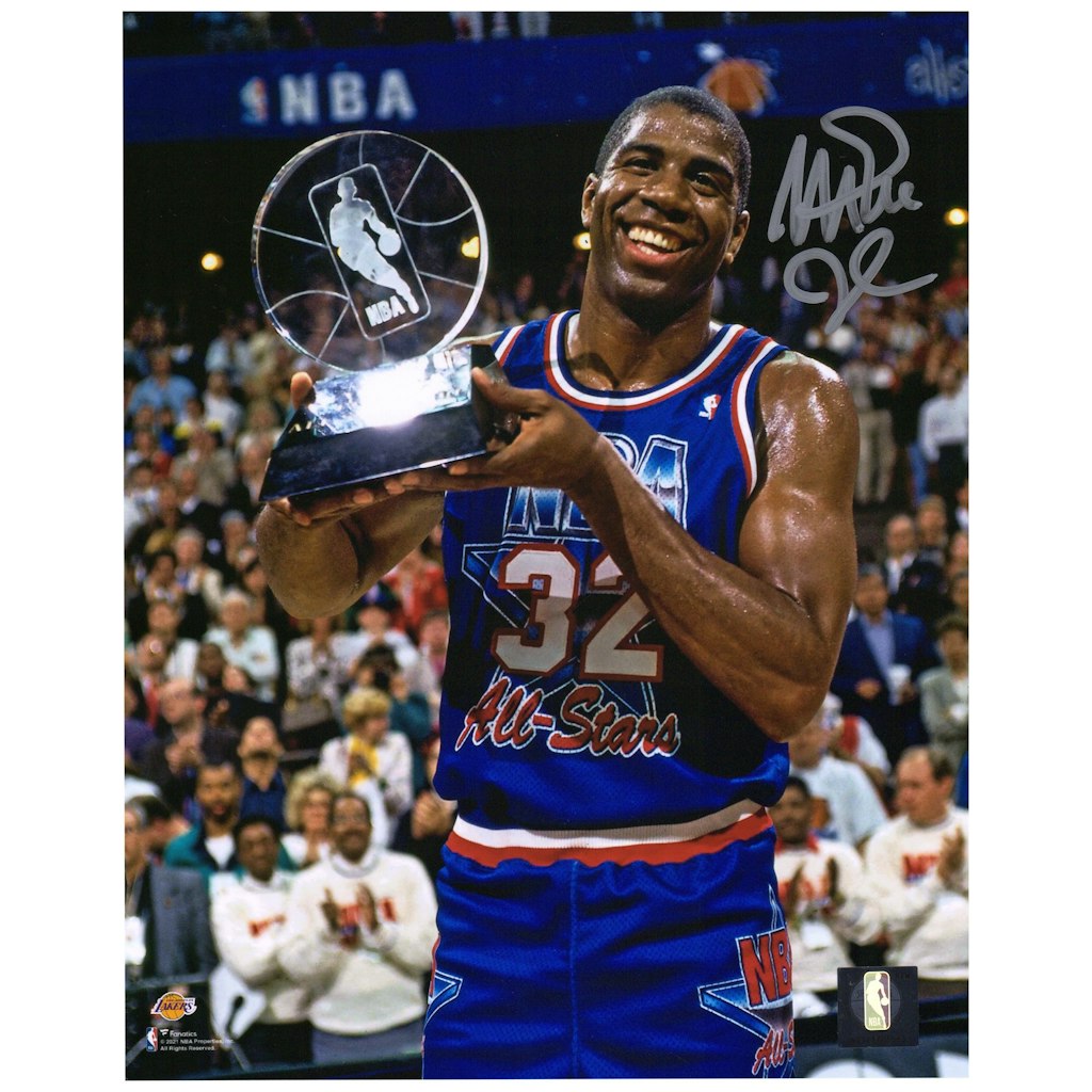 Magic Johnson Autographed 8" x 10" Los Angeles Lakers Photograph: $189.99 Magic Johnson Autographed 8" x 10" Los Angeles Lakers Photograph: $189.99