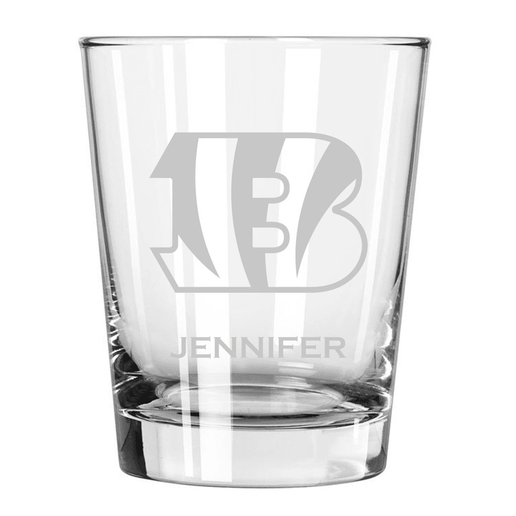 Cincinnati Bengals 15oz. Etched Glass: $39.99