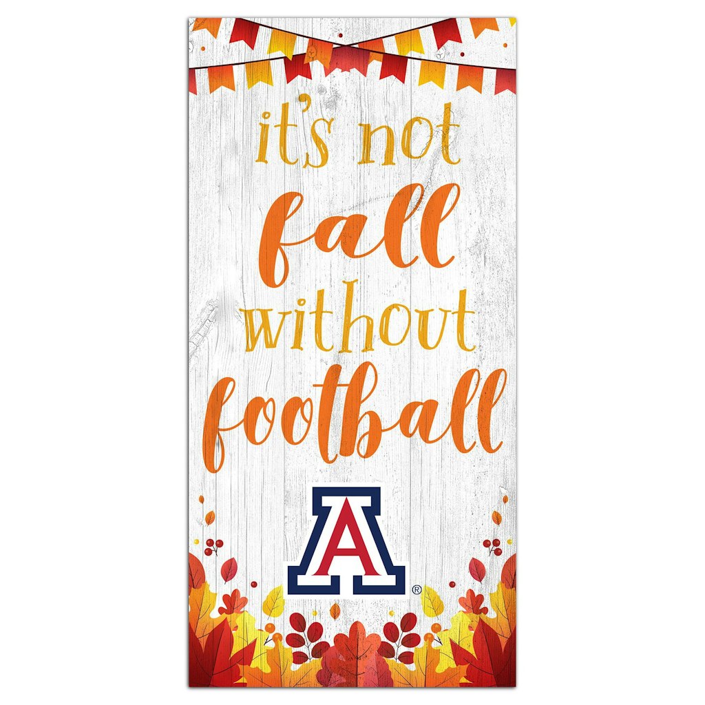 Arizona Wildcats 6" x 12" Football Sign: $21.99