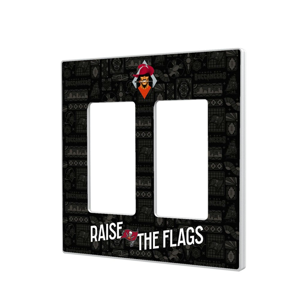 Tampa Bay Buccaneers 2024 Illustrated Limited Edition Double Rocker Light Switch Plate: $32.99