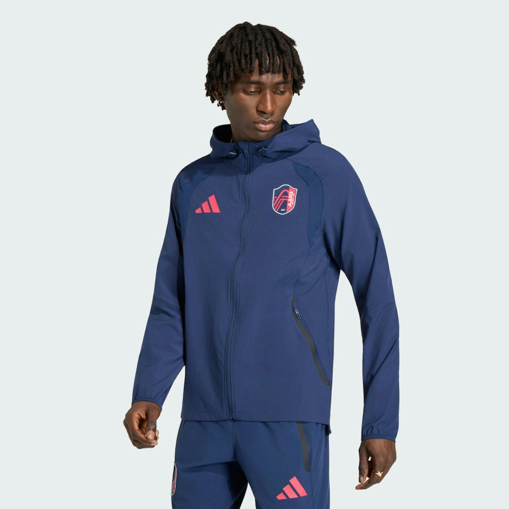 St. Louis City SC Tiro Travel Full Zip Windbreaker: $100 St. Louis City SC Tiro Travel Full Zip Windbreaker: $100