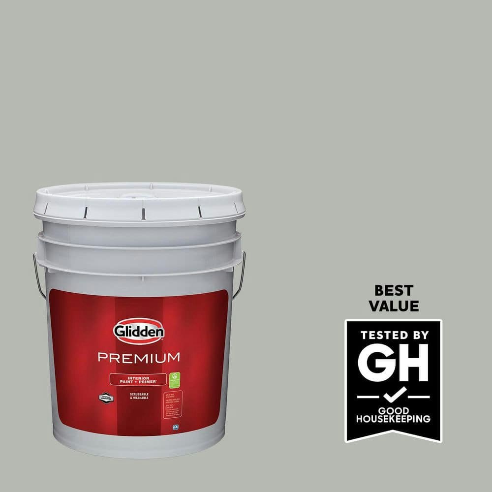 PPG 5-Gallon Gray Stone Semi-Gloss Interior Latex Paint: $160