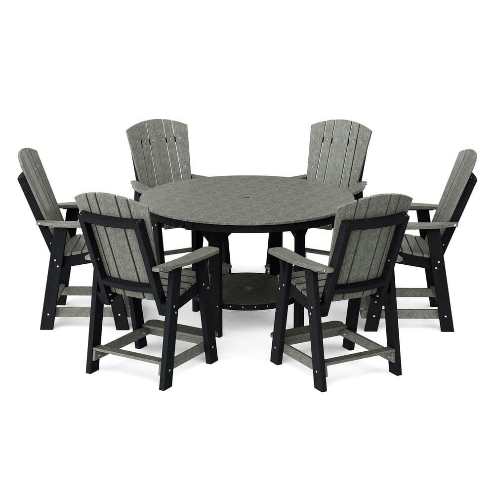 Heritage 60-Inch 7-Piece HDPE Plastic Patio Counter Set: $4,309 Heritage 60-Inch 7-Piece HDPE Plastic Patio Counter Set: $4,309