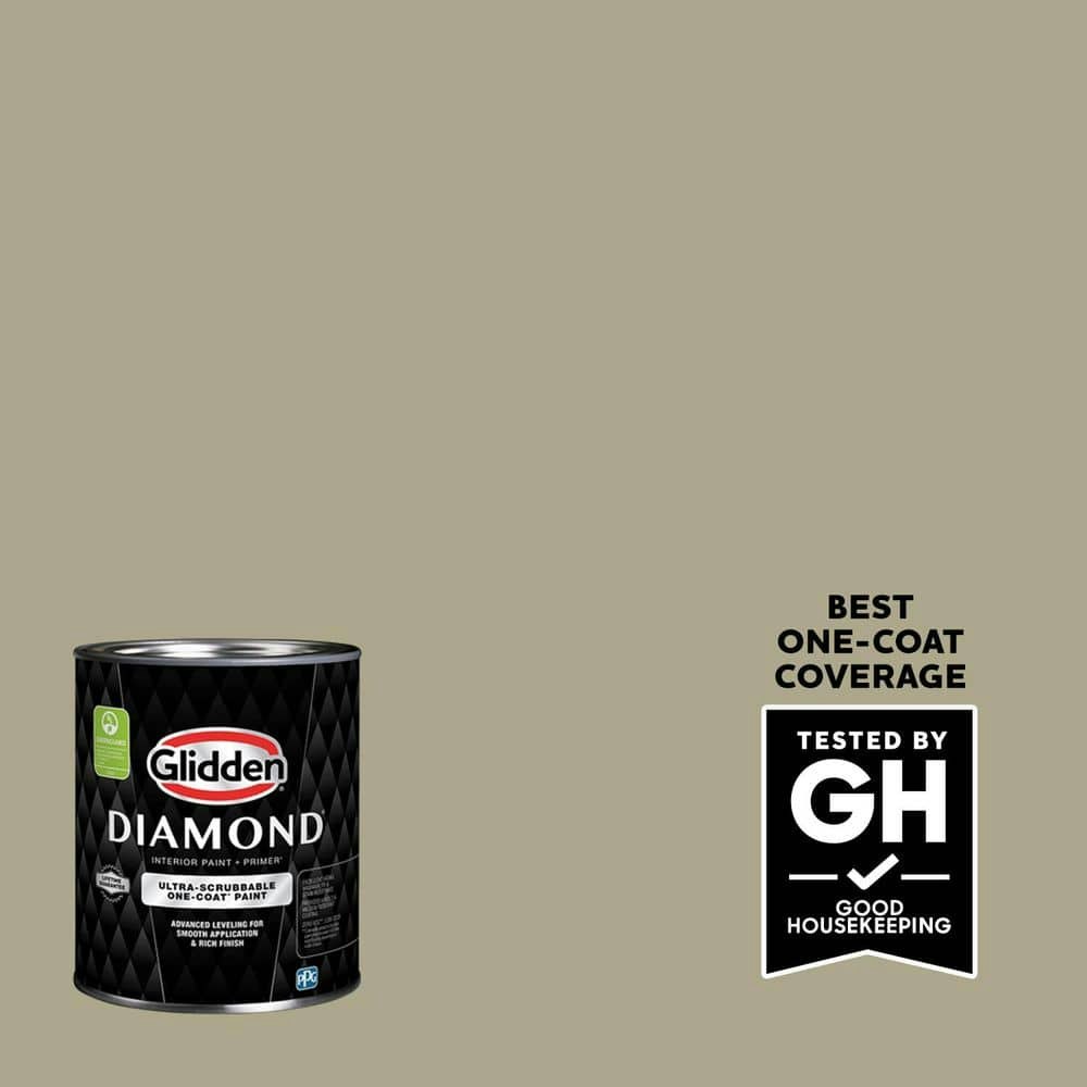 PPG Olive Gray Flat Interior Paint with Primer 1-Quart Can: $17.98 PPG Olive Gray Flat Interior Paint with Primer 1-Quart Can: $17.98