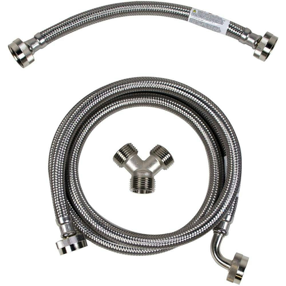 5-Foot Braided Stainless Steel Steam Dryer Installation Kit: $21.98