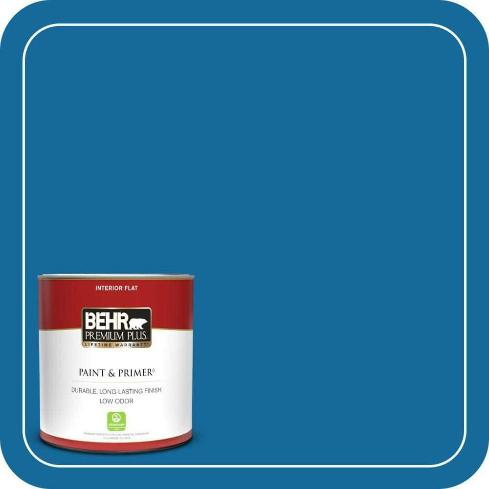 Cosmic Cobalt Flat Interior Paint & Primer 1-Quart: $17.48