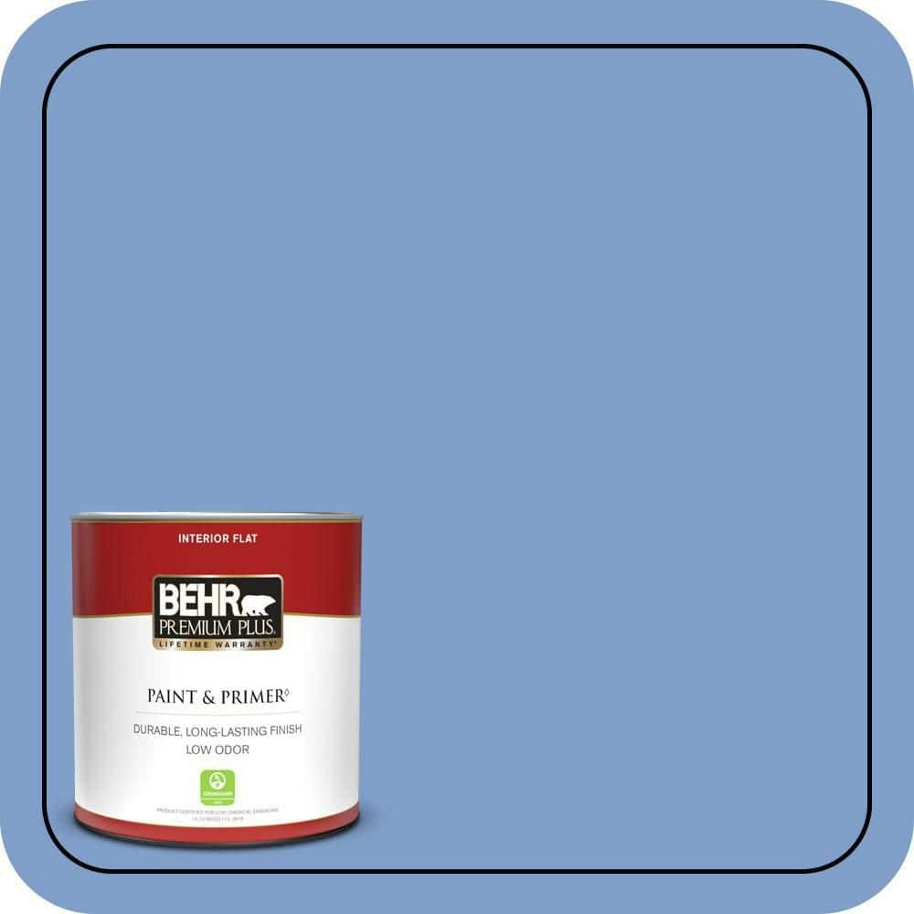 Caribbean Sky Flat Interior Paint and Primer 1-Quart: $17.48