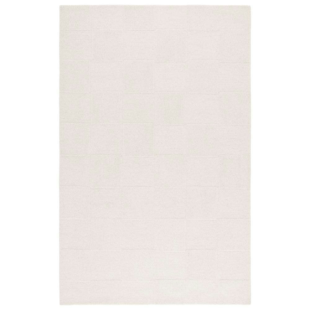 Mykonos 4' x 6' Ivory High-Low Isometric Area Rug: $118.26