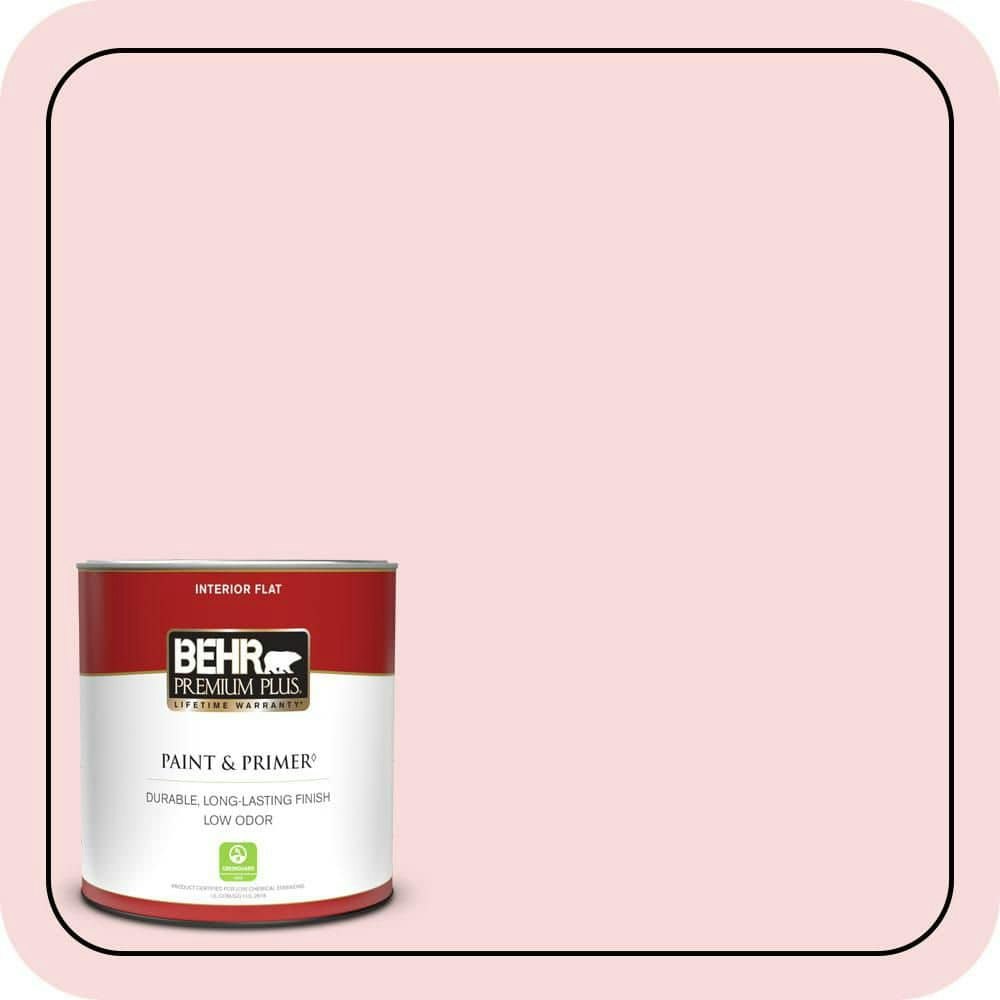 1-Quart Powdered Blush Flat Interior Paint and Primer: $17.48