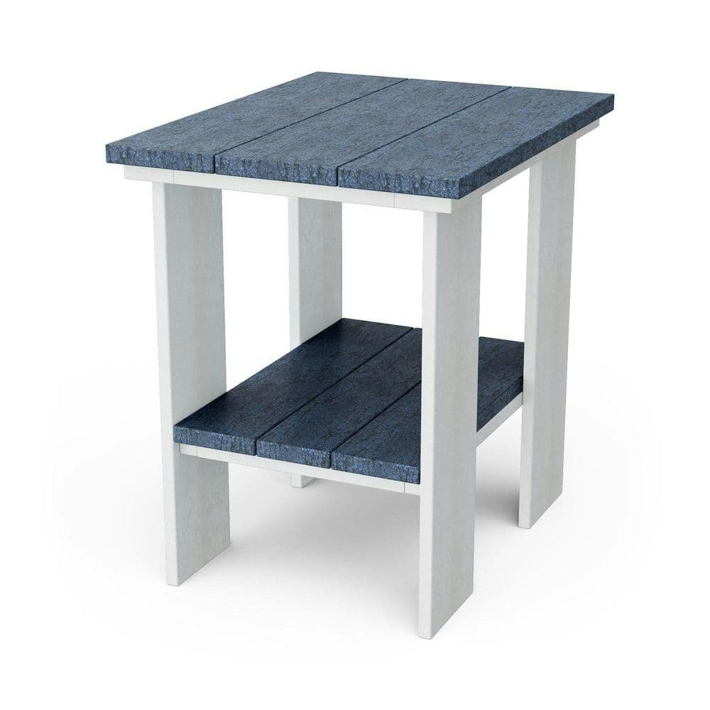 Patriot Blue and White Plastic Outdoor Side Table: $249 Patriot Blue and White Plastic Outdoor Side Table: $249