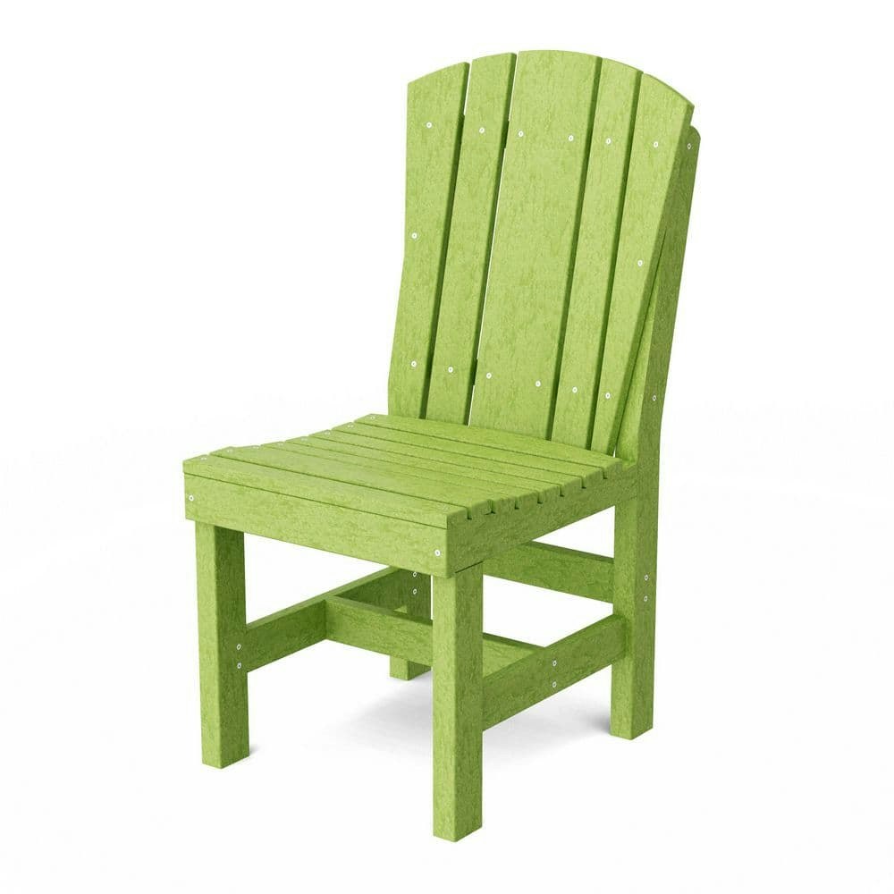 Heritage Lime Green HDPE Plastic Outdoor Dining Side Chair: $269