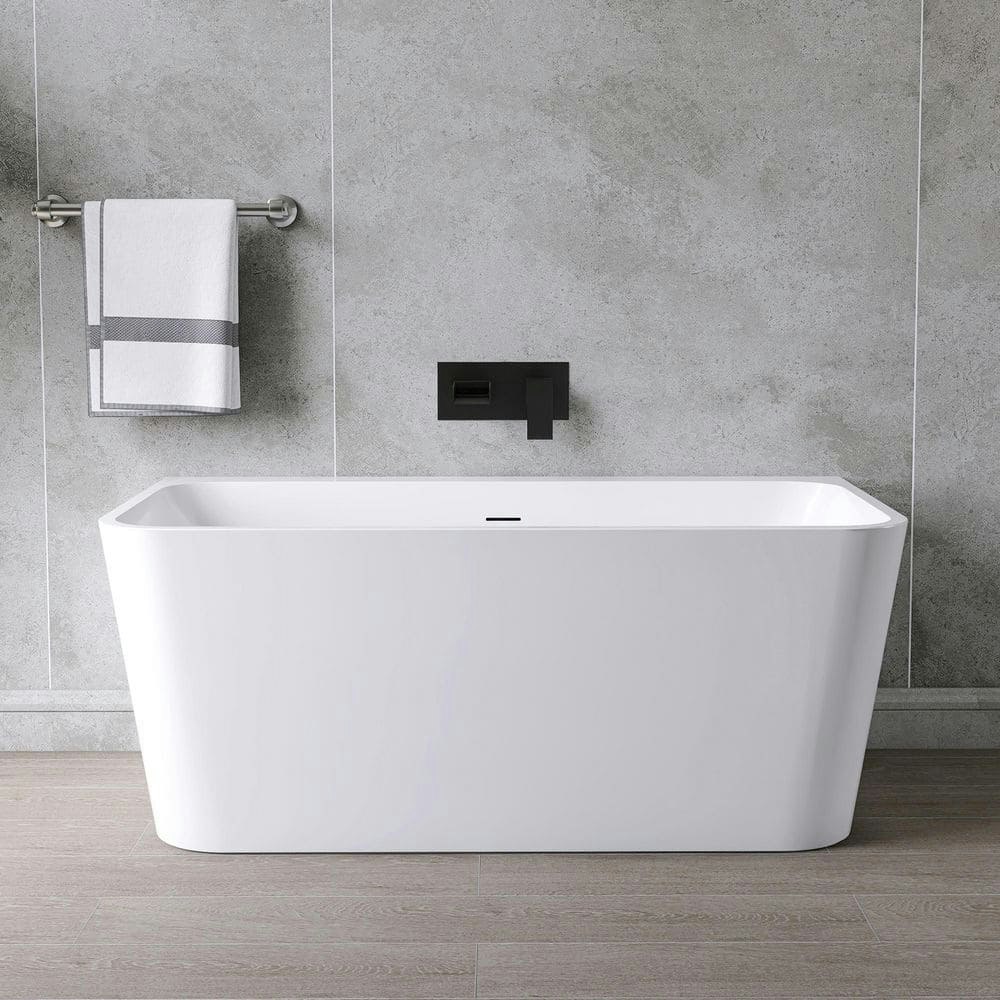 55" x 29.5" Acrylic Freestanding Soaking Bathtub: $695