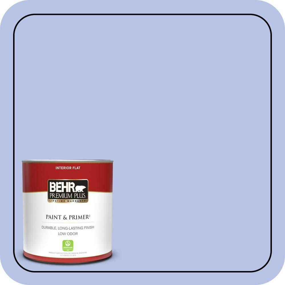 Behr Canterbury Bells Interior Flat Paint & Primer 1-Quart: $17.48 Behr Canterbury Bells Interior Flat Paint & Primer 1-Quart: $17.48