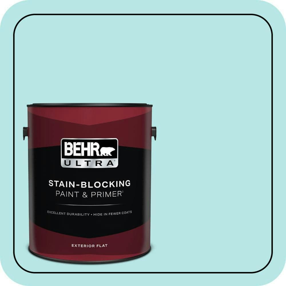 Refreshing Pool Flat Exterior Paint & Primer 1-Gallon Can: $57.98