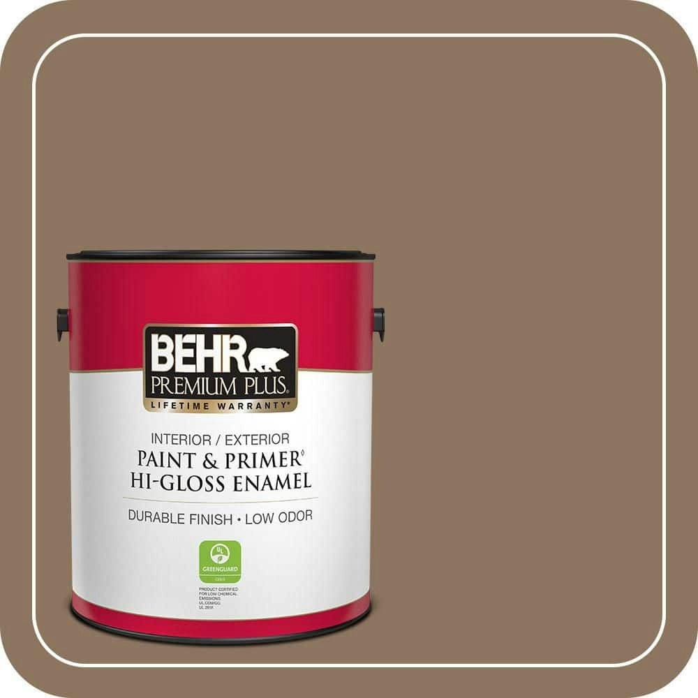 Behr Premium Plus 1-Gallon Belgian Sweet Interior/Exterior Gloss Enamel Paint & Primer: $45.98