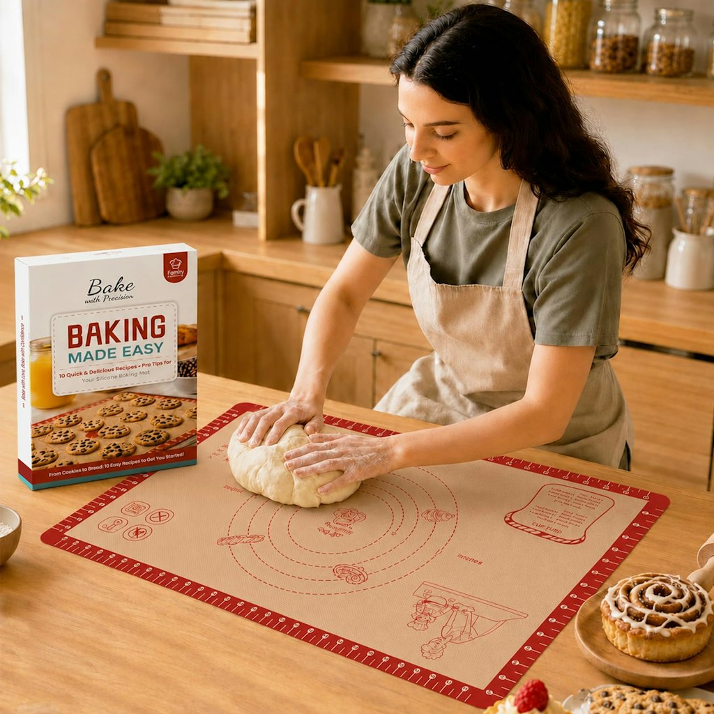 Silicone Baking Mat w/ Recipes: $6.49