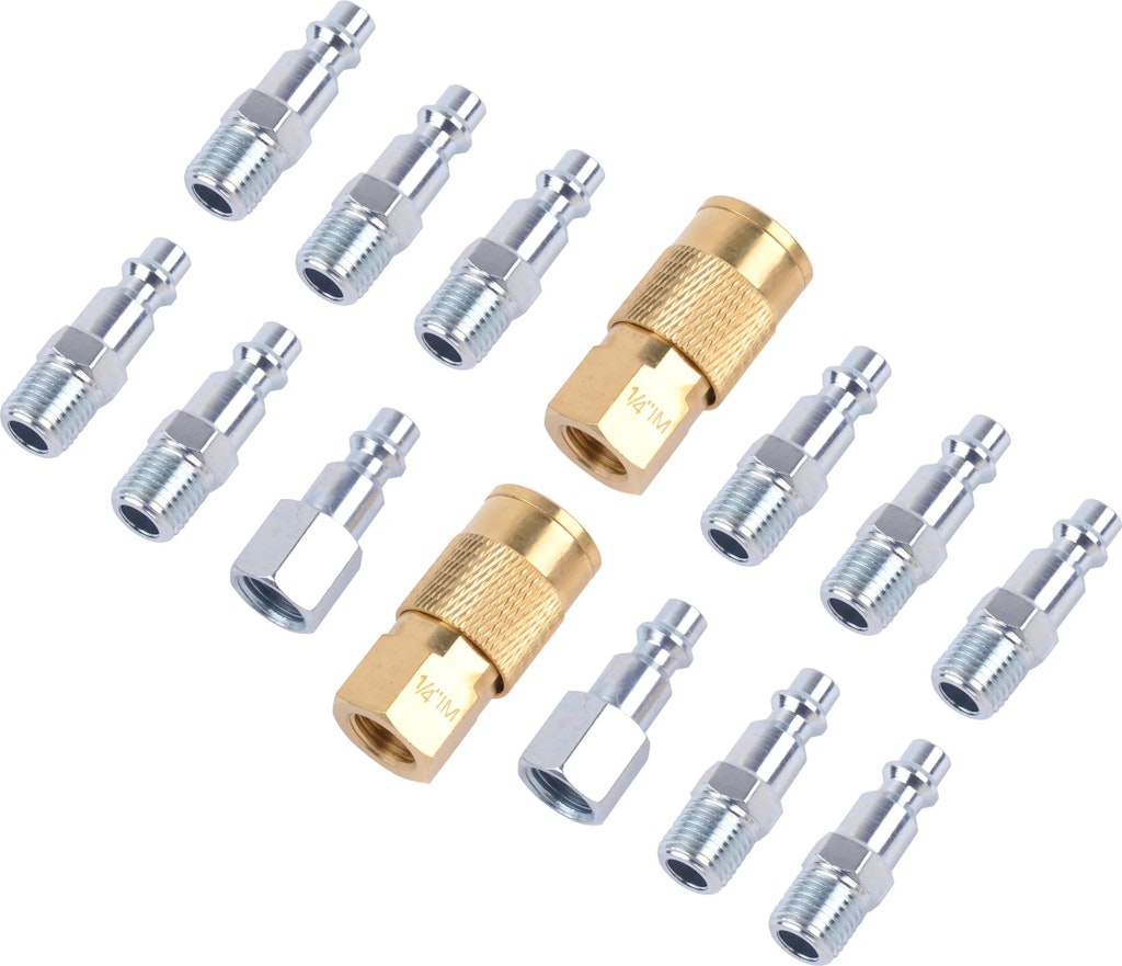 Kobalt Male & Female Plugs & Female 15pc Couplers Kit: $13