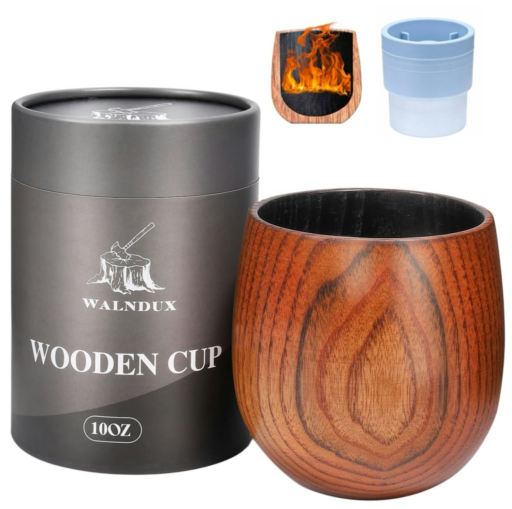 Charred Wood Whiskey Glass: $8.39