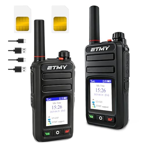 Etmy C65 4G LTE PoC Walkie Talkie 2-Pack: $88.48