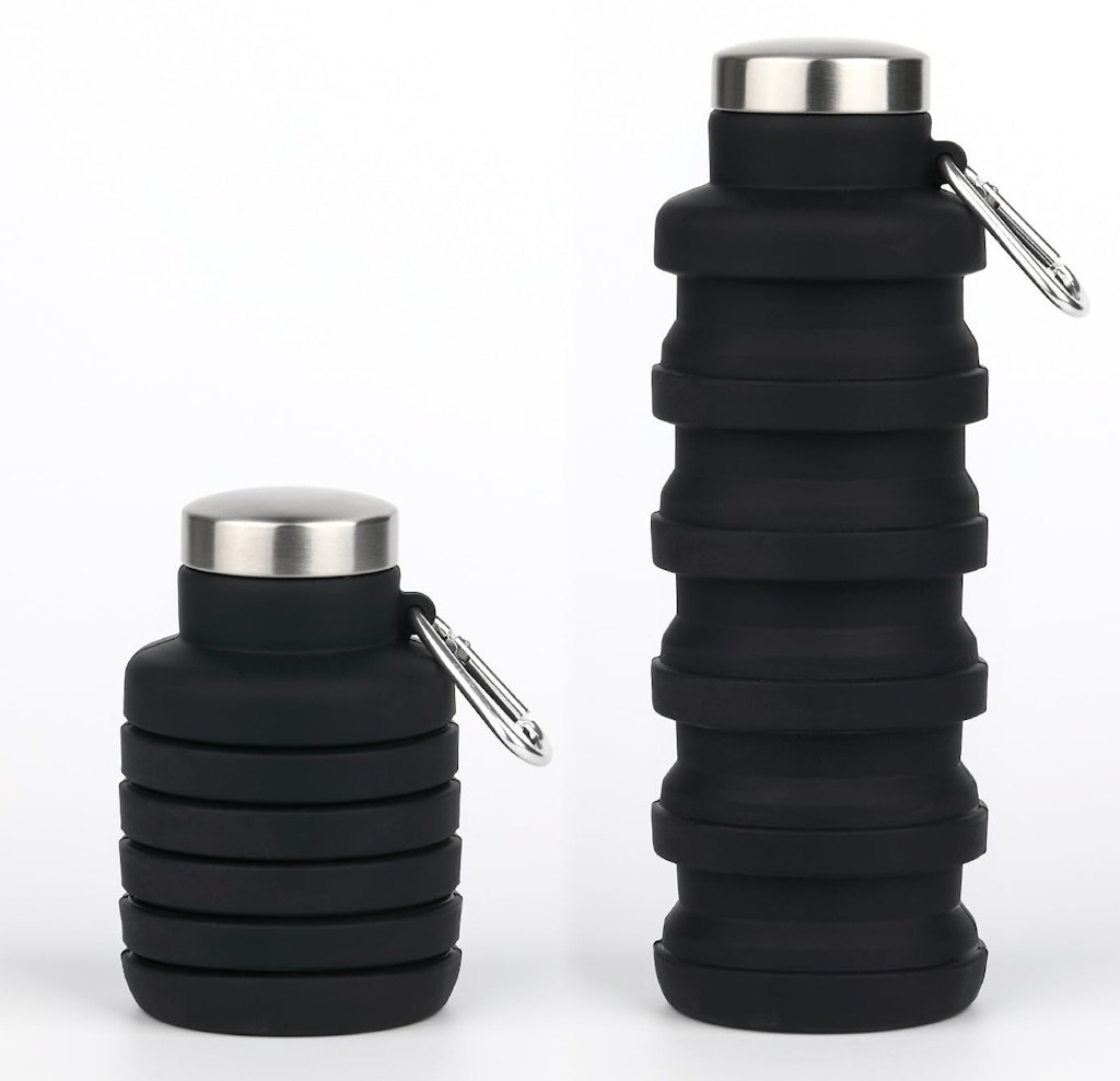 Collapsible 16-oz. Silicone Water Bottle: $2.70