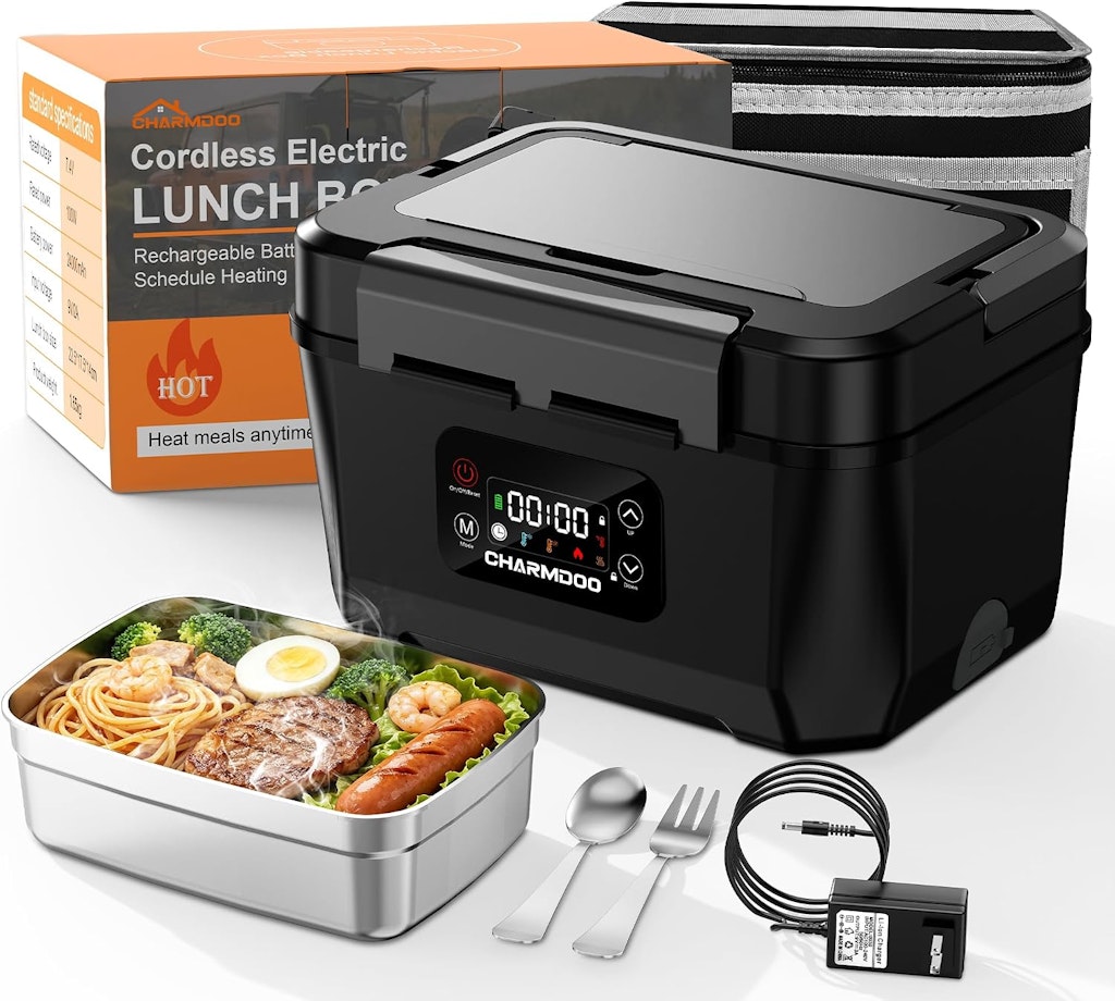 Charmdoo Cordless Electric Lunch Box: $40 w/ Prime