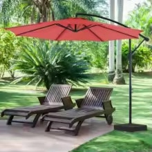 JHK 10-Foot Cantilever Hanging Patio Umbrella: $61
