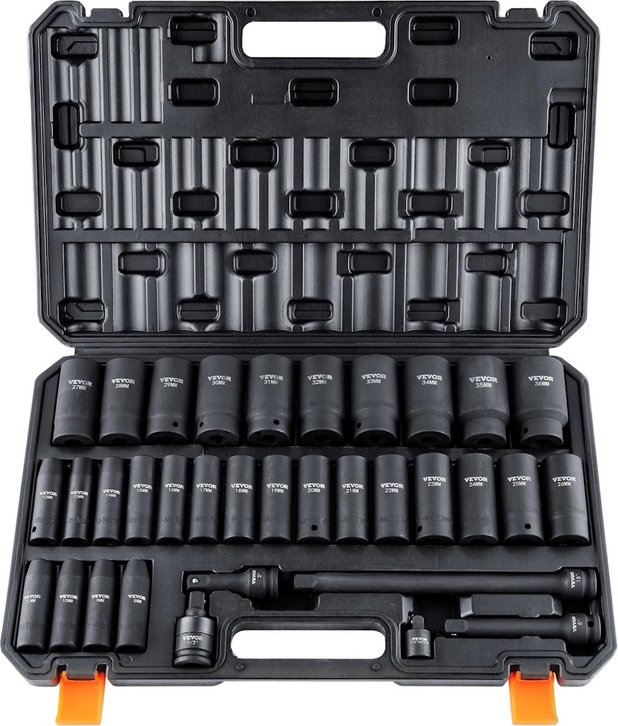 SucceBuy 23-Piece 1/2" & 3/8" Drive Impact Socket Set: $24.51
